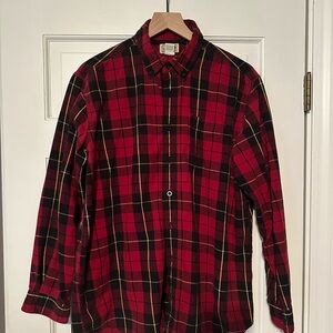 Men’s LL Bean Plaid Flannel Shirt